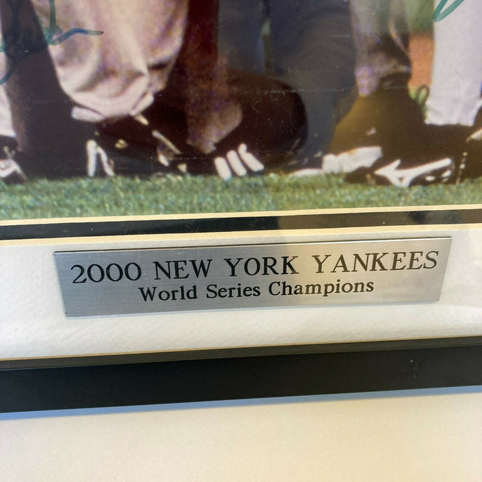 2000 Yankees WS Champs Team Signed 16x20 Photo Derek Jeter Rivera Steiner COA