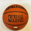George Mikan Signed Spalding Official NBA Game Basketball With JSA  COA