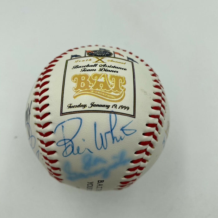 Sandy Koufax New York Greats Multi Signed 1999 B.A.T Dinner Baseball JSA COA