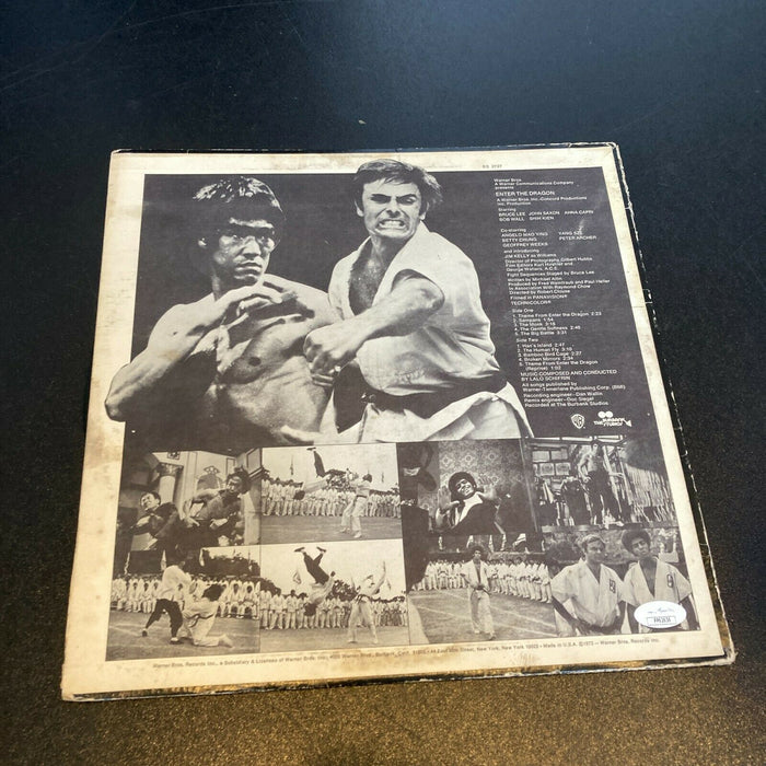 John Saxon Signed Autographed Enter The Dragon LP Record With JSA COA