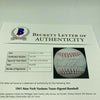 Beautiful 1941 New York Yankees Team Signed American League Baseball Beckett COA