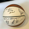 Hall Of Fame Induction Multi Signed Basketball Jim Boeheim JSA COA