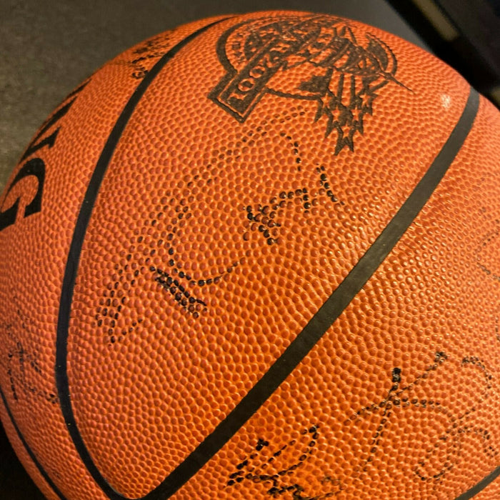 2001 All Star Game Team Signed Basketball Tim Duncan Vince Carter Garnett JSA