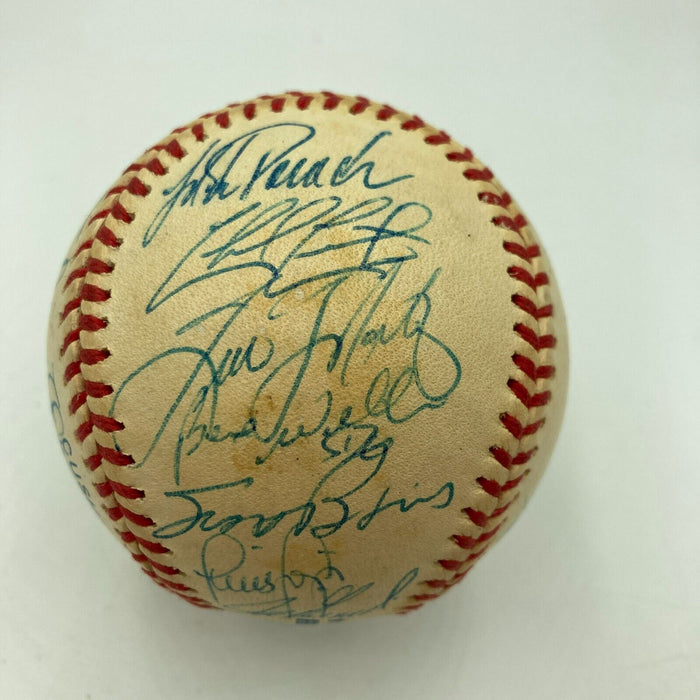 1998 New York Yankees World Series Champs Team Signed Baseball Derek Jeter PSA