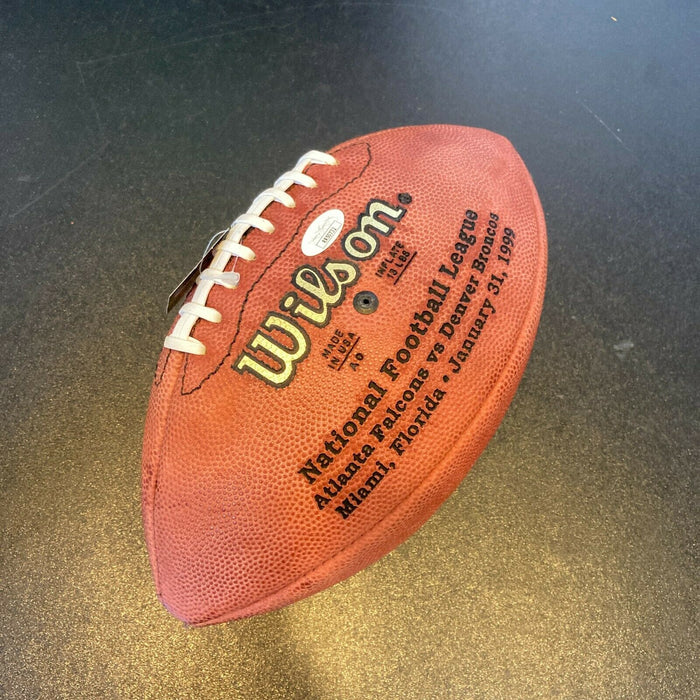 John Elway Signed Official Super Bowl XXXII Wilson NFL Football JSA COA