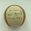 Mickey Mantle Joe Dimaggio Dizzy Dean Yankees Cardinals HOF Signed Baseball JSA
