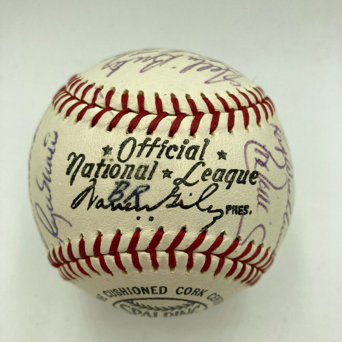 Stunning 1967 St. Louis Cardinals World Series Champs Team Signed Baseball PSA