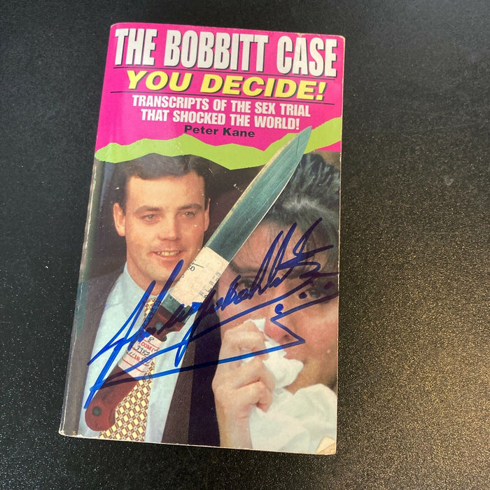 John Wayne Bobbitt Signed Book The Bobbitt Case With JSA COA
