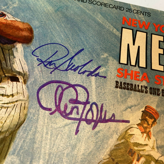 Lot Of (2) 1969 New York Mets Signed Vintage Programs