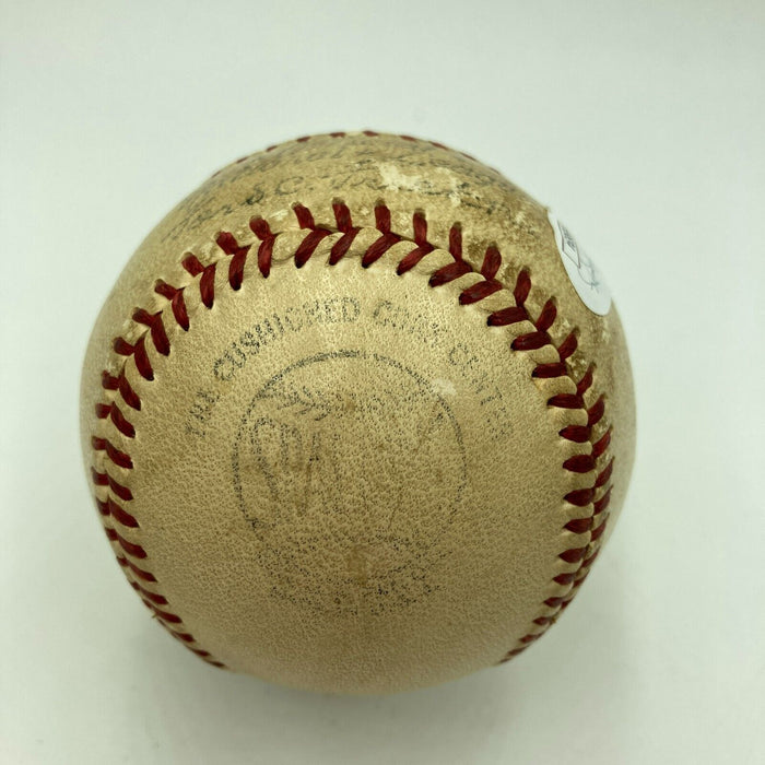 Schoolboy Rowe Single Signed 1940's National League Frick Baseball JSA COA