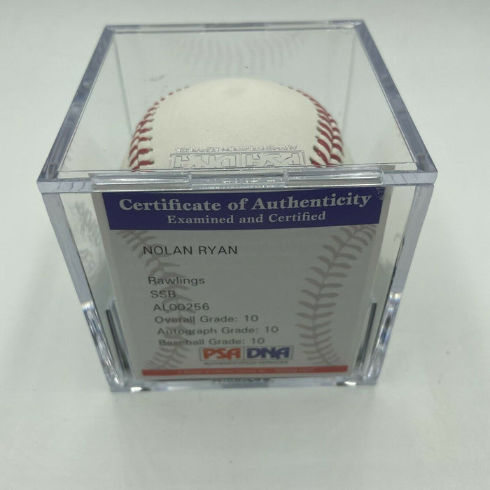 Nolan Ryan 1969 World Series Champs Signed Baseball PSA DNA Graded GEM MINT 10