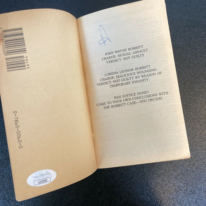 John Wayne Bobbitt Signed Book The Bobbitt Case With JSA COA