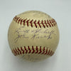 1955 New York Yankees Team Signed Baseball With Mickey Mantle JSA COA
