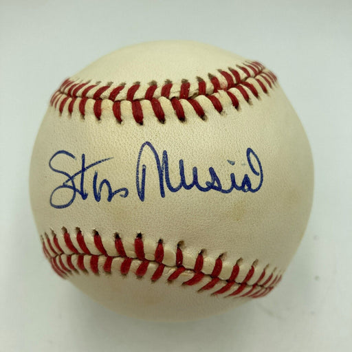 Nice Stan Musial Signed Official National League Baseball JSA COA