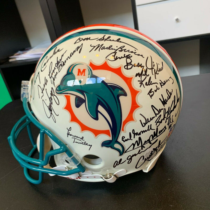 1972 Miami Dolphins Team Signed Authentic Full Size Helmet 40+ Sigs With JSA COA