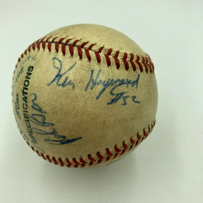 1983 Michigan Wolverines Big Ten Champs Signed Game Used W.S. Baseball JSA COA