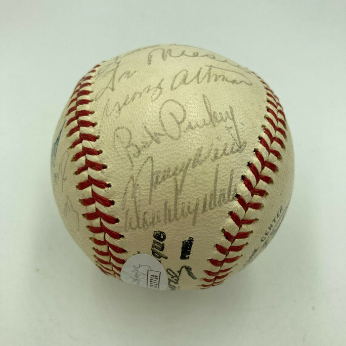 Roberto Clemente Willie Mays Hank Aaron 1962 All Star Game Signed Baseball JSA