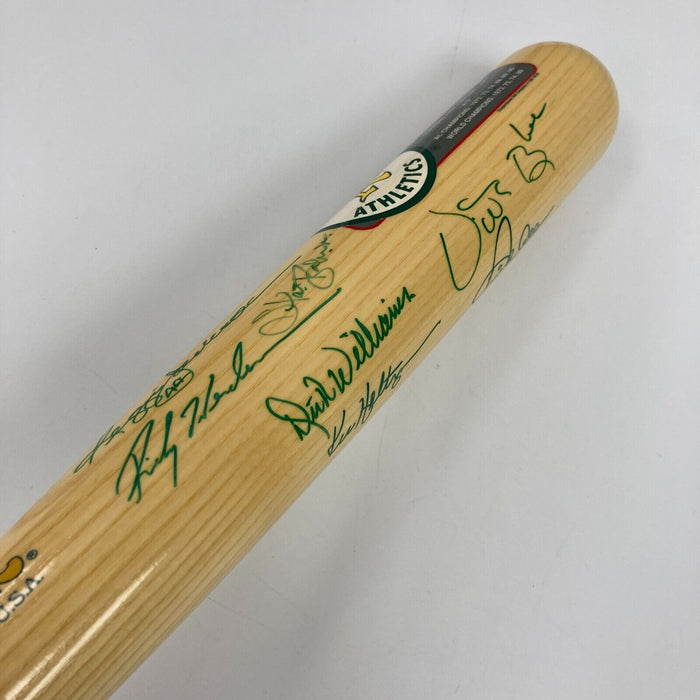 Oakland A's Hall Of Fame Legends Multi Signed Cooperstown Baseball Bat JSA COA