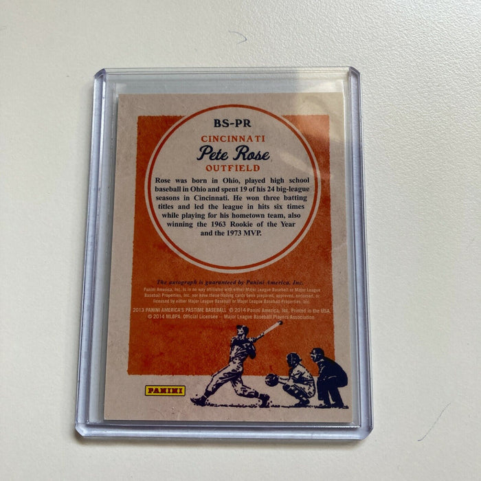 2014 Panini Pete Rose #7/10 Boys Of Summer Signed Autographed Baseball Card Auto
