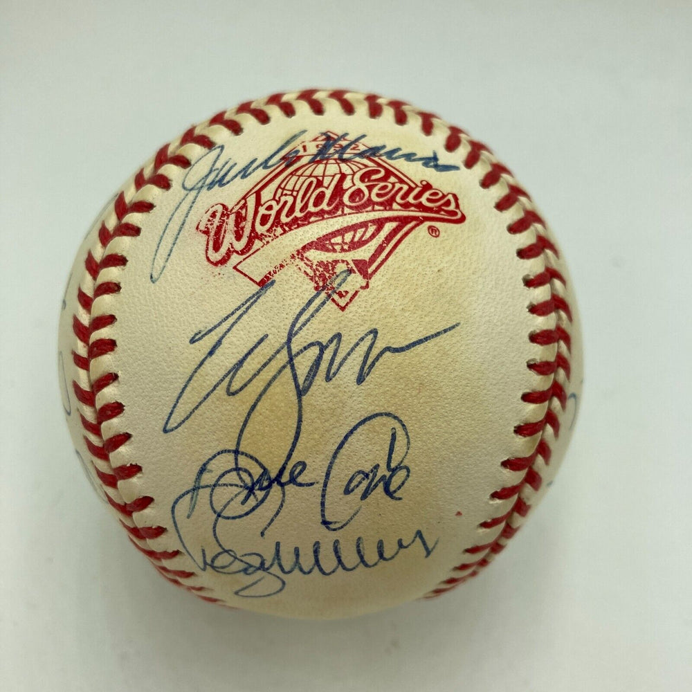 1992 Toronto Blue Jays World Series Champs Team Signed W.S. Baseball PSA DNA