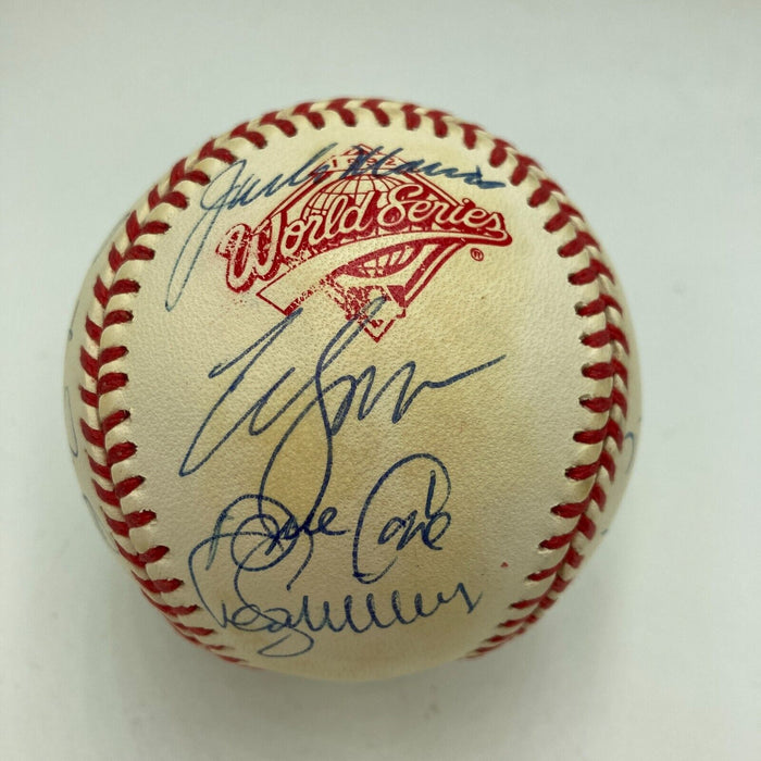 1992 Toronto Blue Jays World Series Champs Team Signed W.S. Baseball PSA DNA