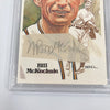 Bill McKechnie Signed Hall Of Fame Perez Steele Postcard Cut Signature PSA DNA