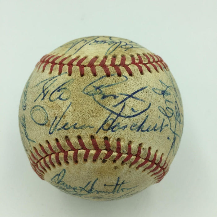 1973 Oakland A's Athletics World Series Champs Team Signed Baseball With JSA COA