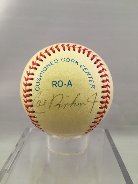 1980'S Early Career Cal Ripken Jr Signed Autographed Official AL Baseball PSA