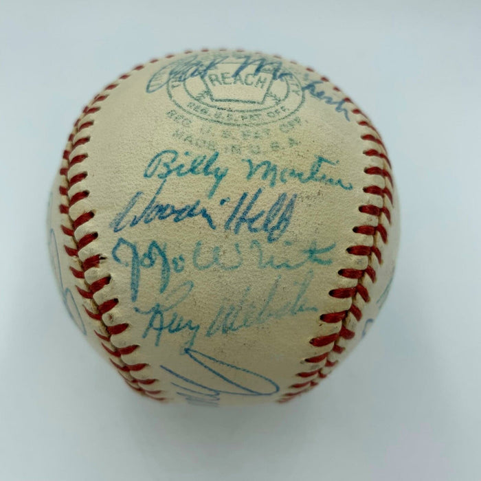 Nice 1959 Cleveland Indians Team Signed Baseball Joe Gordan With JSA COA