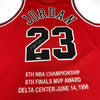 Michael Jordan Signed 1997-98 Pro Cut Chicago Bulls Finals Jersey 20/23 UDA