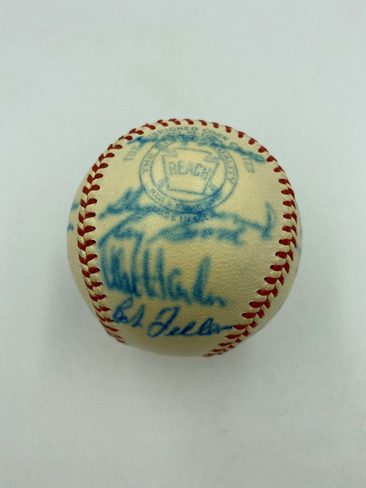 1948 Cleveland Indians World Series Champs Team Signed Baseball JSA COA