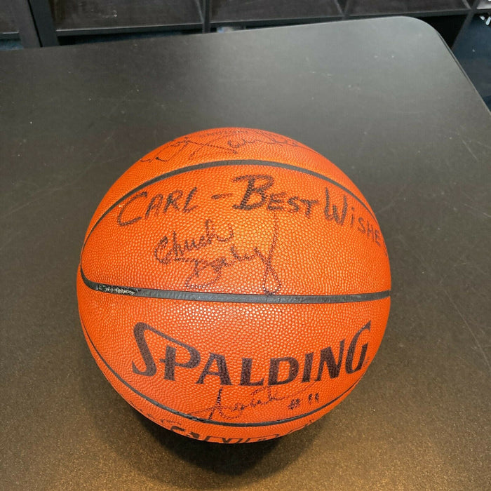 1986-87 Detroit Pistons Team Signed Spalding Official NBA Game Basketball JSA