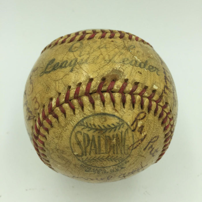 1947 New York Giants Team Signed Baseball 24 Sigs With Ernie Lombardi JSA COA