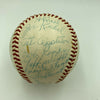 Moe Berg Goose Goslin Sam Rice Washington Senators Legends Signed Baseball PSA