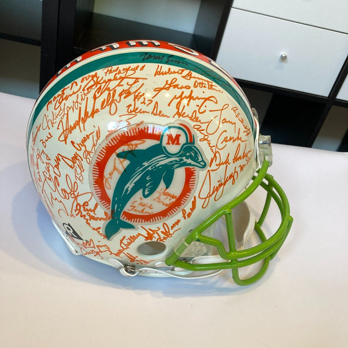 1972 Miami Dolphins Super Bowl Champs Team Signed Full Size Authentic Helmet JSA