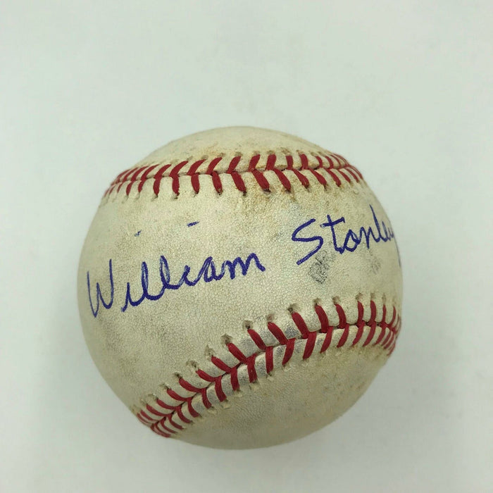 William Stanley Bill Mazeroski Full Name Signed Game Used MLB Baseball JSA COA