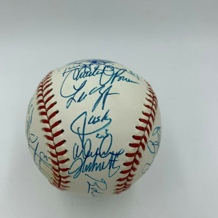 Beautiful 1995 Atlanta Braves WS Champs Team Signed World Series Baseball JSA