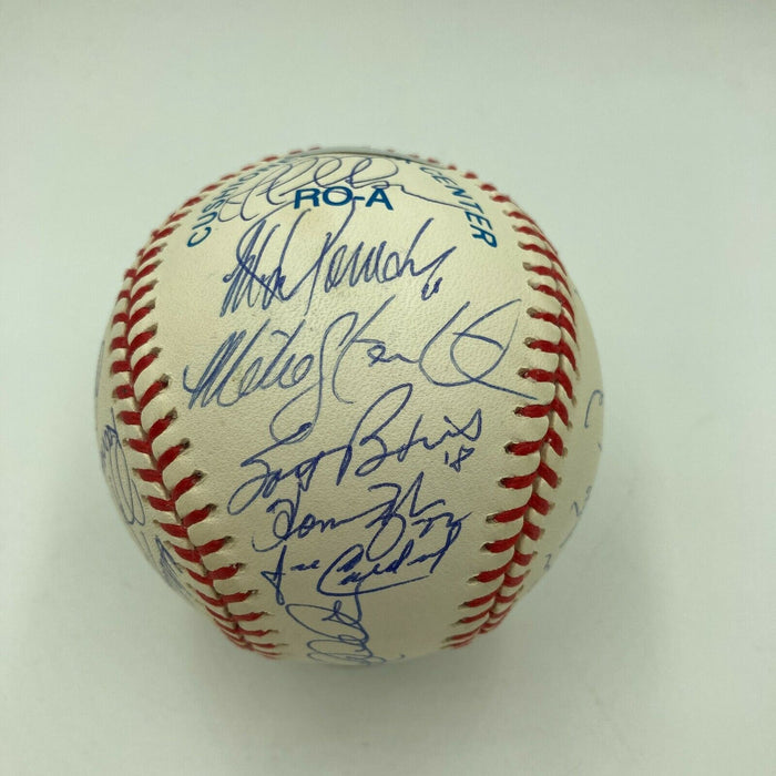 The Finest 1998 Yankees W.S. Champs Team Signed Baseball Derek Jeter Steiner COA