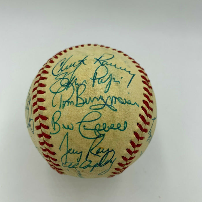 Nice 1979 Boston Red Sox Team Signed American League Baseball With Carlton Fisk