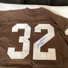 Jim Brown Signed Authentic Russell Cleveland Browns Game Model Jersey JSA COA