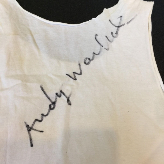 Extraordinary Andy Warhol Signed Autographed Actual Worn Art T-shirt JSA COA