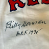 Billy Herman HOF 1975 Signed Vintage Boston Red Sox Jersey With JSA COA