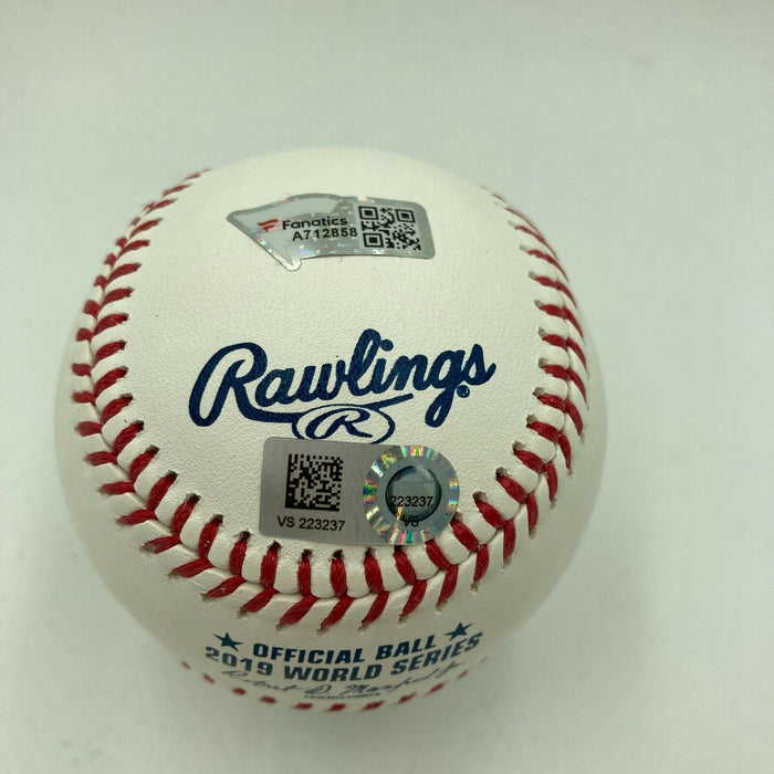 Ryan Zimmerman Signed 2019 World Series Baseball Fanatics & MLB Holograms