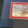 Derek Lowe Signed Full No Hitter Boston Red Sox Ticket April 27, 2002 JSA COA