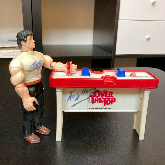 Tony Munafo Signed Sylvester Stallone Action Figure Over The Tops JSA COA
