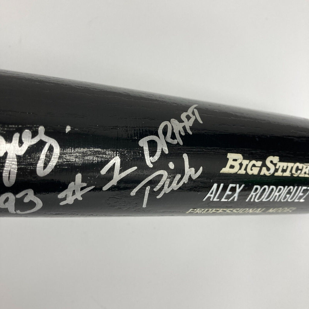 Alex Rodriguez 1993 #1 Draft Pick Rookie Signed Rawlings Game Model Ba ...