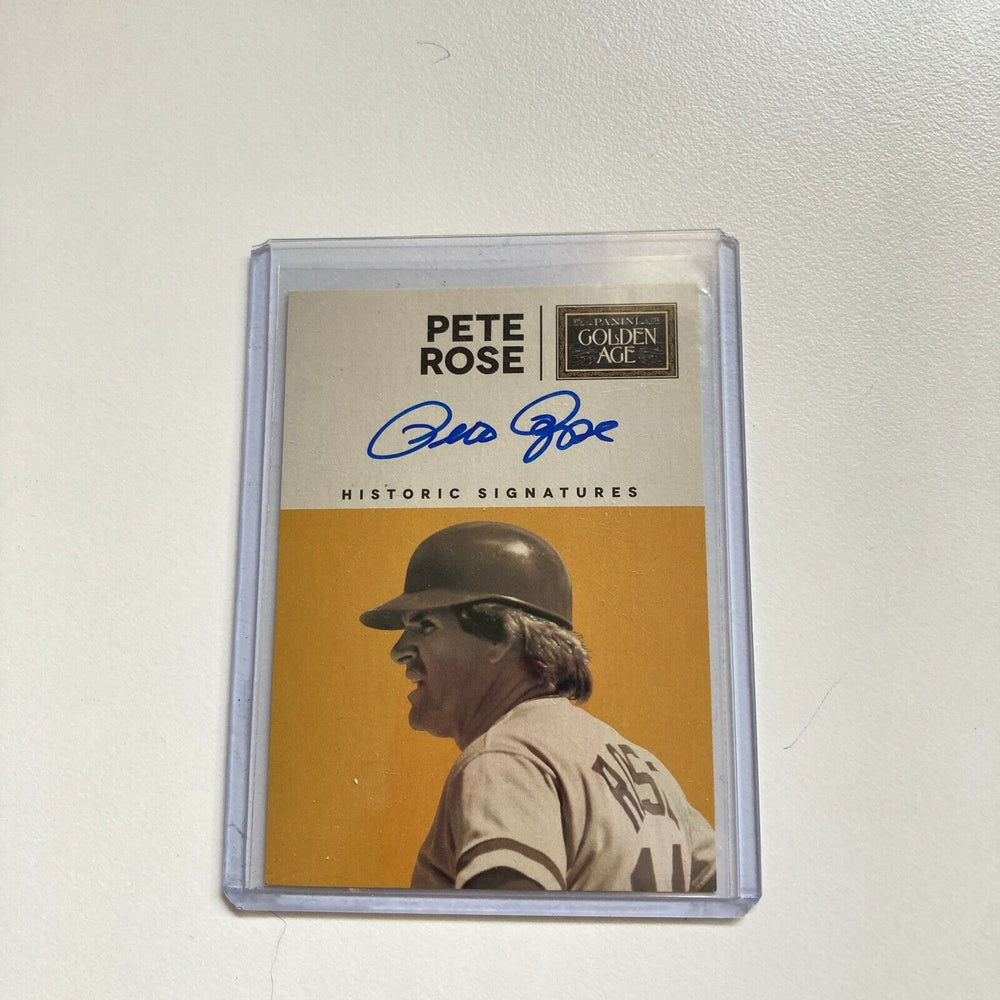 2014 Panini Pete Rose Signed Autographed Baseball Card Auto
