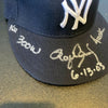 Roger Clemens "300 Wins 4000Ks 6-13-00" Signed Yankees Hat Tristar & MLB Holo