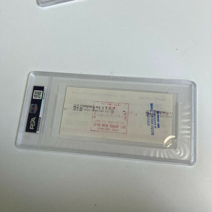 Bill Russell Signed Autographed Bank Check PSA DNA Boston Celtics HOF Legend