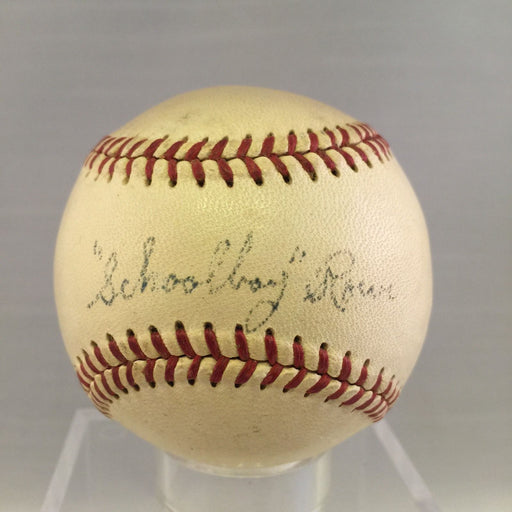 RARE Schoolboy Rowe Single Signed Baseball JSA LOA